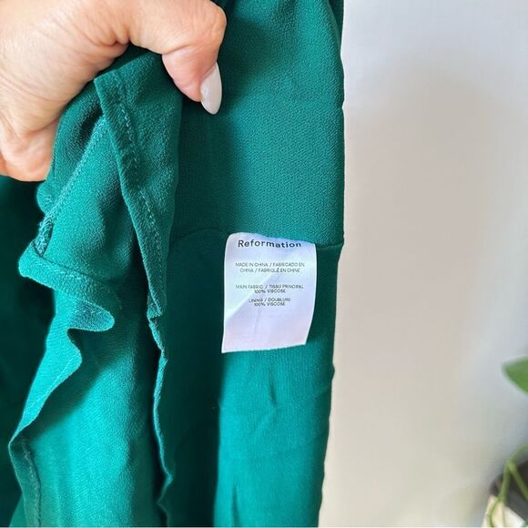 Reformation Juliette Dress in Emerald - Picture 6 of 7